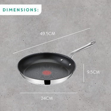 Tefal JO Cook's Direct SS 28cm Frypan