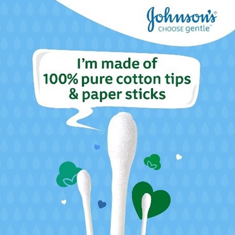 Johnson's Baby Cotton Buds (1 x Pack of 200) Soft & Gentle Ear Buds