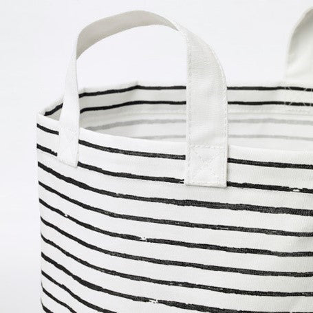 Laundry bag, white/black, 60 l