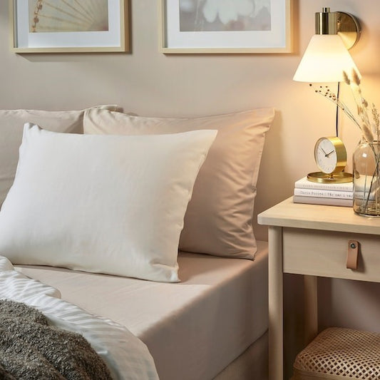 Soft & Silky Egyptian Cotton Sateen 400 Thread Count King Deep Fitted Sheet