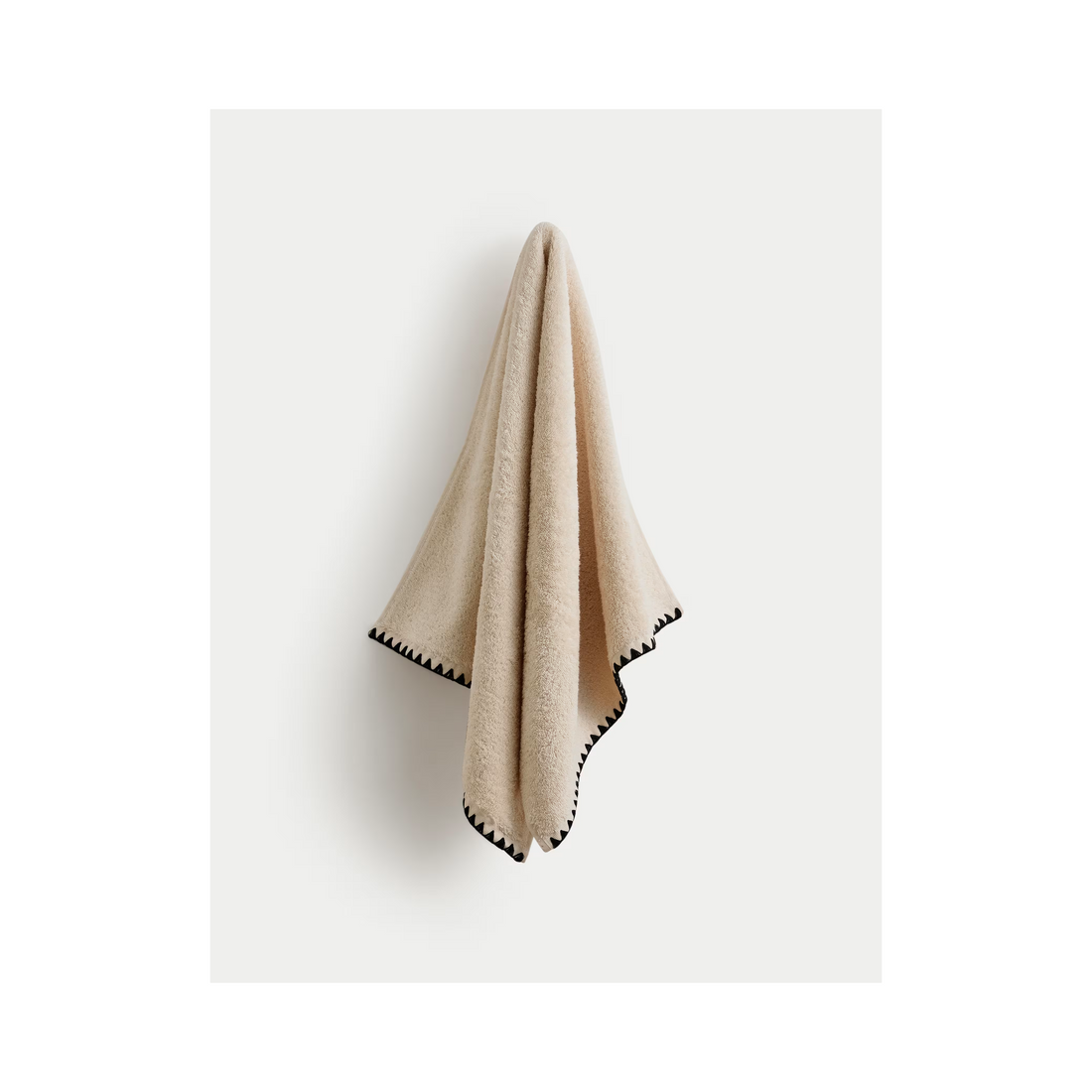 M&S Pure Cotton Blanket Stitch Hand Towel