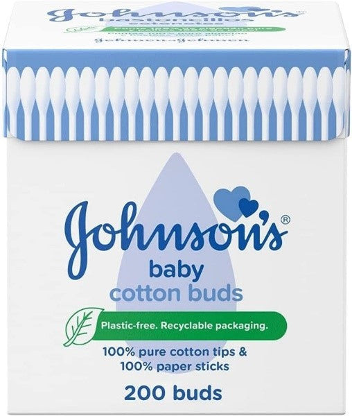 Johnson's Baby Cotton Buds (1 x Pack of 200) Soft & Gentle Ear Buds